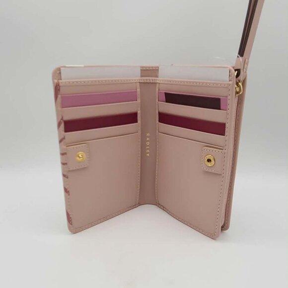 Radley London Pink Rising Sun Medium Bifold Wallet NWT! NEW! - Picture 9 of 12